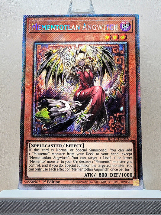 Yugioh! 1x Mementotlan Angwitch (RA04 - Platinum Secret Rare) 1st Edition