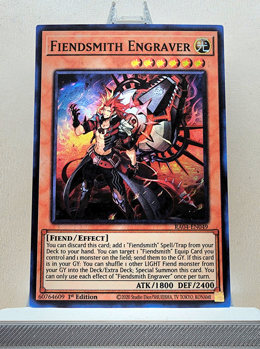Yugioh! 1x Fiendsmith Engraver (RA04 - Super Rare) 1st Edition