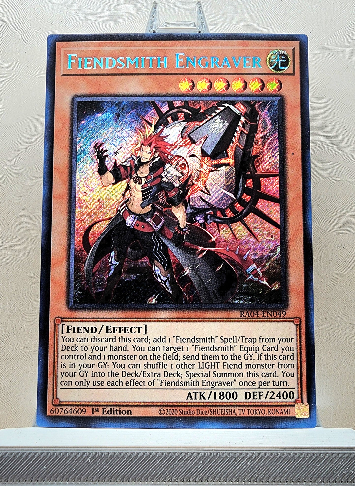 Yugioh! 1x Fiendsmith Engraver (RA04 - Secret Rare) 1st Edition