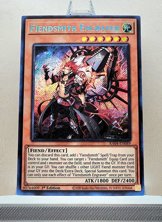 Yugioh! 1x Fiendsmith Engraver (RA04 - Secret Rare) 1st Edition