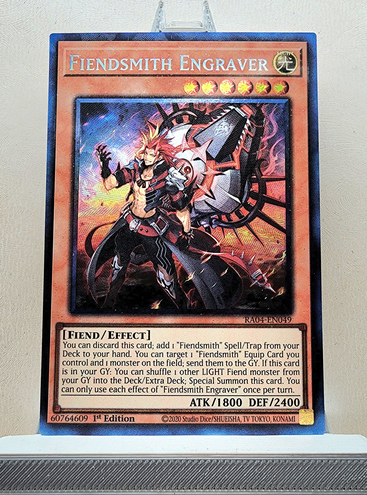 Yugioh! 1x Fiendsmith Engraver (RA04 - Prismatic Collectors Rare) 1st Edition