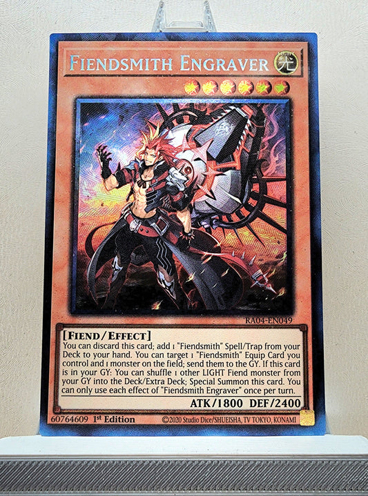 Yugioh! 1x Fiendsmith Engraver (RA04 - Prismatic Collectors Rare) 1st Edition