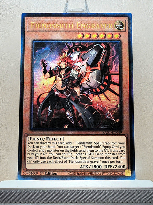 Yugioh! 1x Fiendsmith Engraver (RA04 - Prismatic Ultimate Rare) 1st Edition