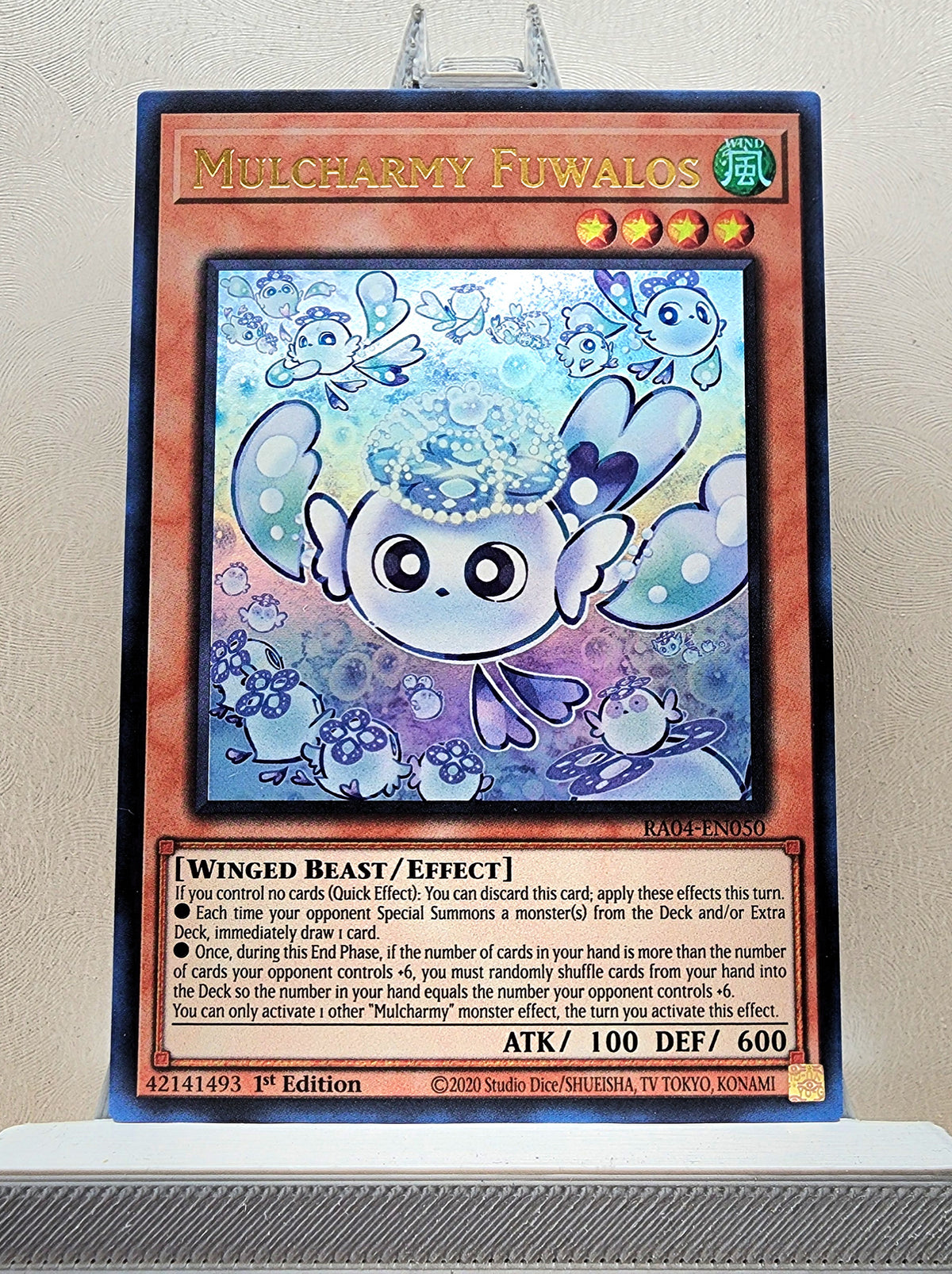 Mulcharmy Fuwalos - RA04-EN050 - Platinum Secret Rare - 1st Mulcharmy Fuwalos - RA04-EN050 - Platinum Secret Rare - 1st
