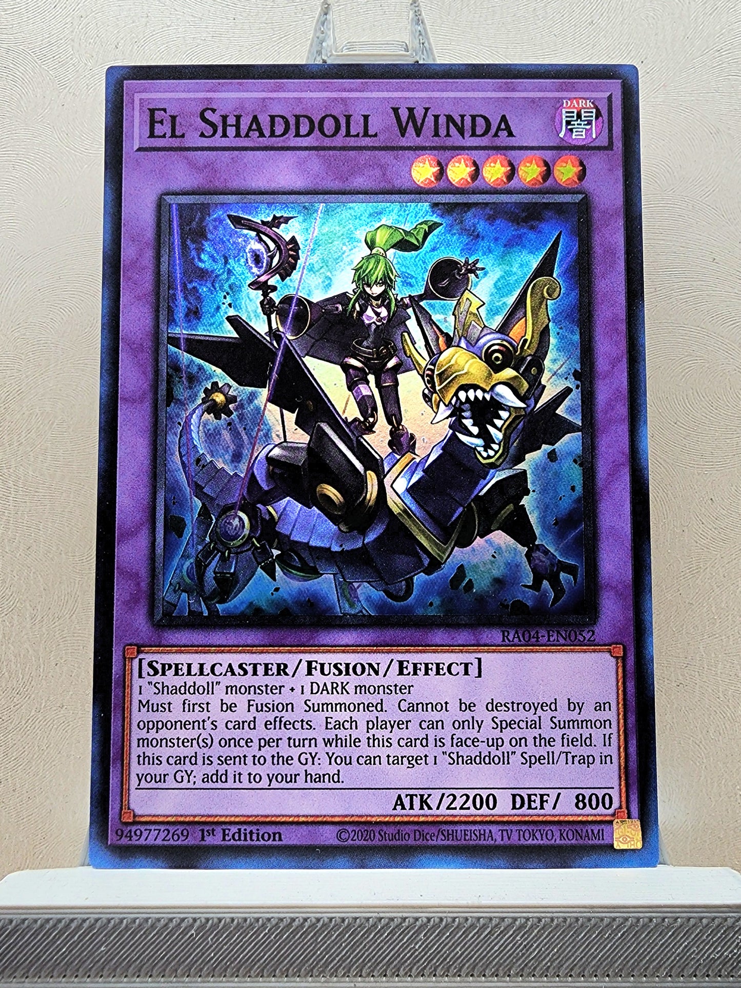 Yugioh! 1x El Shaddoll Winda (RA04 - Super Rare) 1st Edition