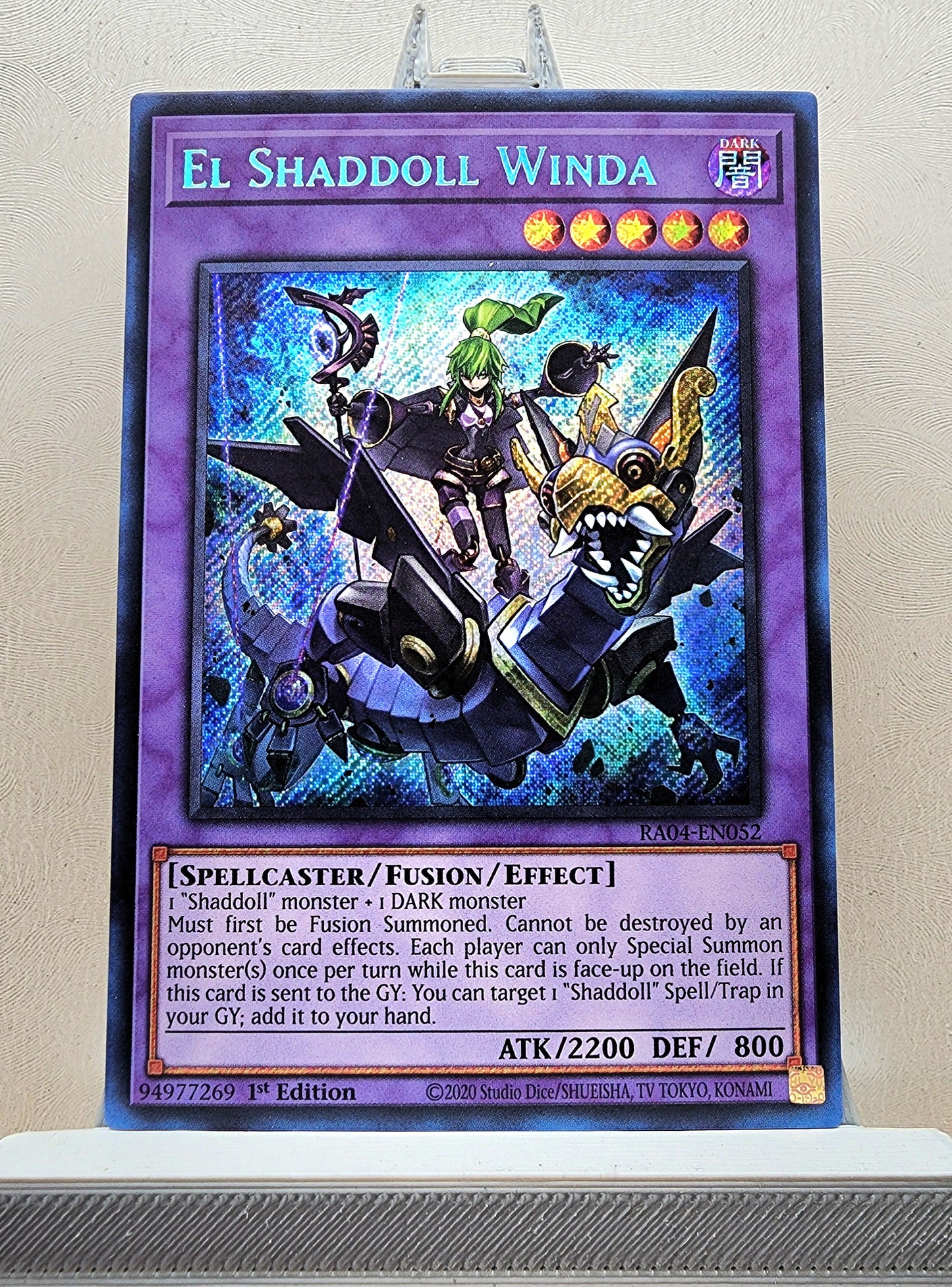 Yugioh! 1x El Shaddoll Winda (RA04 - Secret Rare) 1st Edition