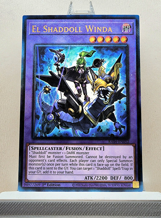 Yugioh! 1x El Shaddoll Winda (RA04 - Prismatic Ultimate Rare) 1st Edition