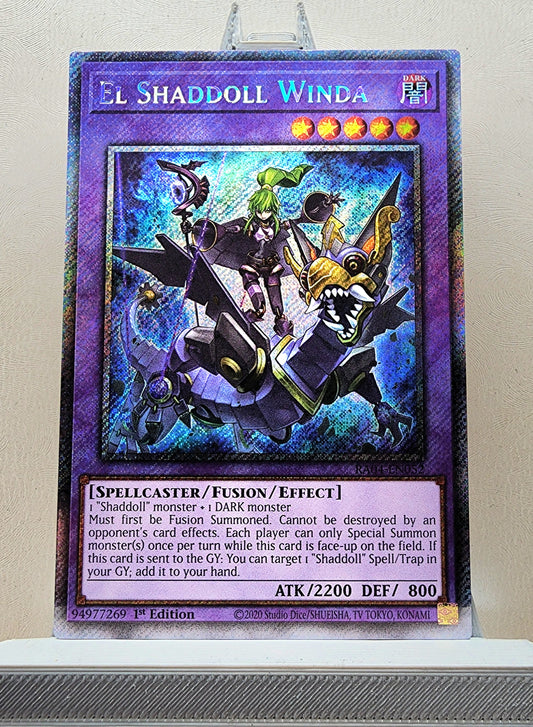 Yugioh! 1x El Shaddoll Winda (RA04 - Platinum Secret Rare) 1st Edition