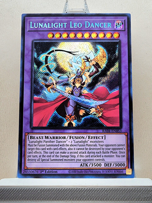 Yugioh! 1x Lunalight Leo Dancer (RA04 - Secret Rare) 1st Edition