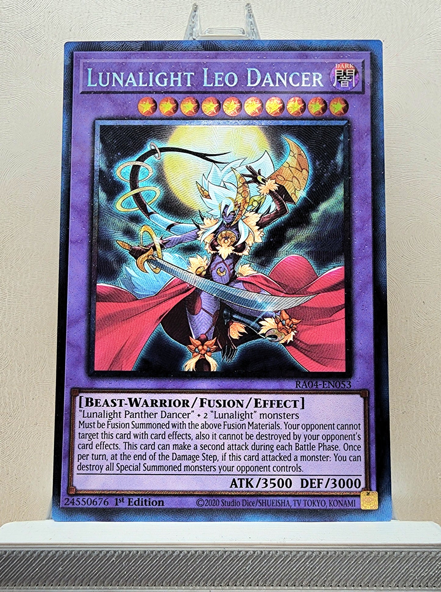 Yugioh! 1x Lunalight Leo Dancer (RA04 - Prismatic Collectors Rare) 1st Edition