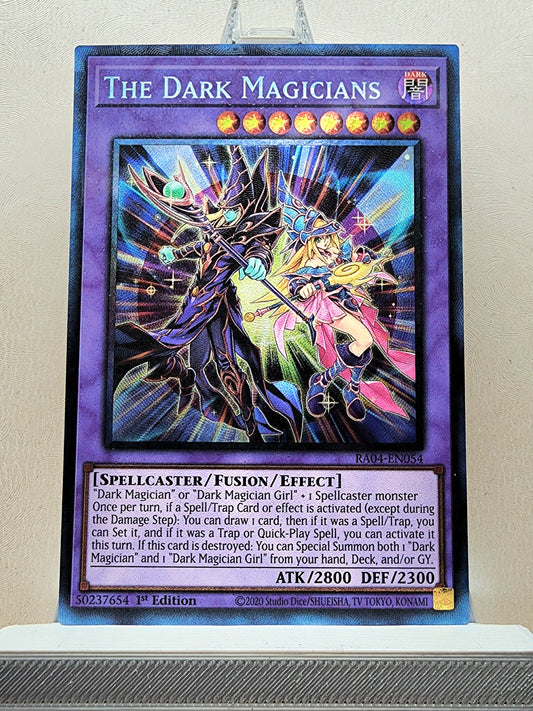 Yugioh! 1x The Dark Magicians (RA04 - Prismatic Collectors Rare) 1st Edition