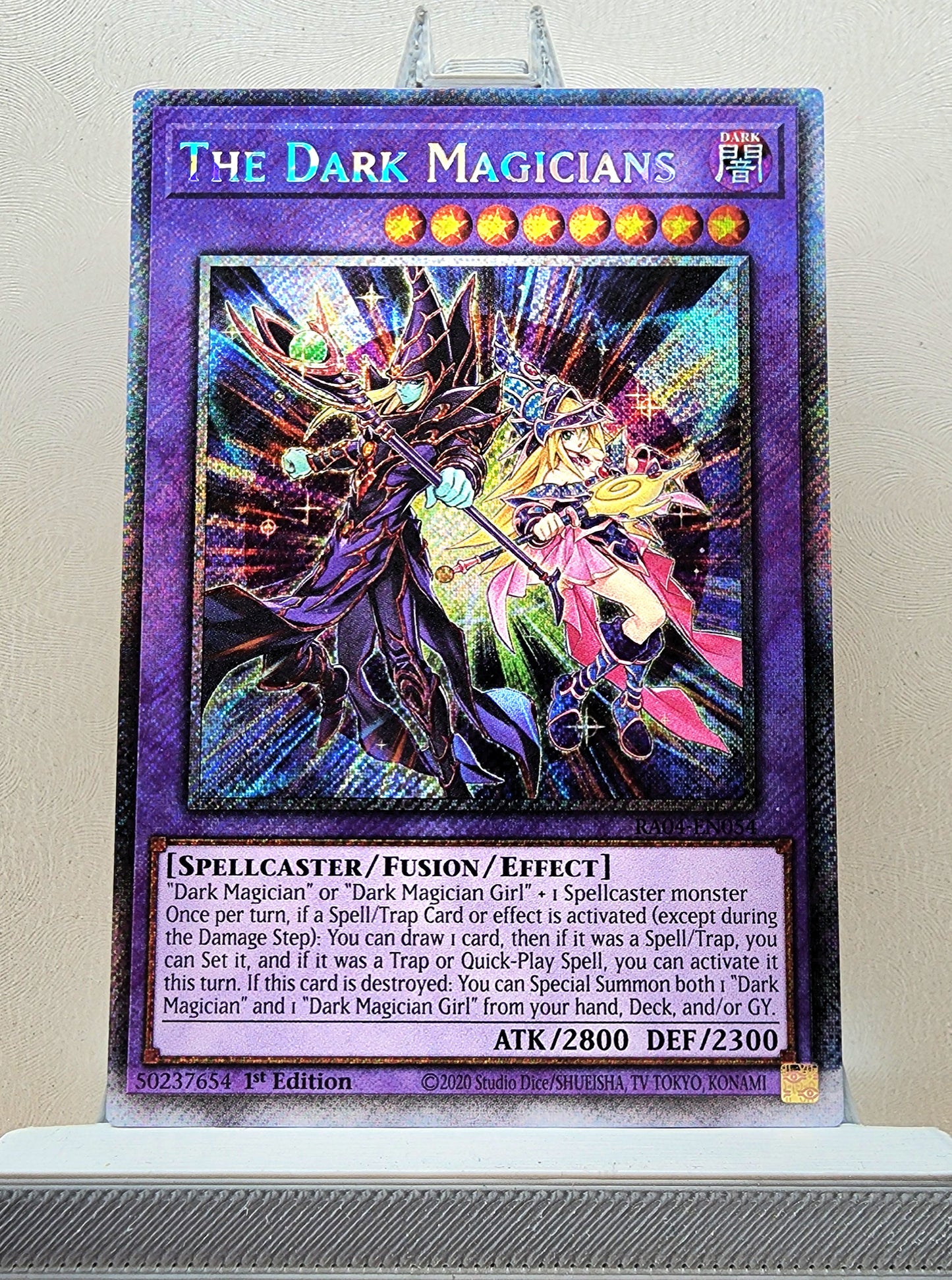 Yugioh! 1x The Dark Magicians (RA04 - Platinum Secret Rare) 1st Edition