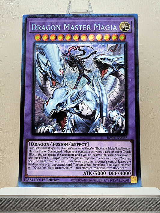 Yugioh! 1x Dragon Master Magia (RA04 - Prismatic Collectors Rare) 1st Edition