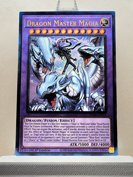 Yugioh! 1x Dragon Master Magia (RA04 - Prismatic Ultimate Rare) 1st Edition