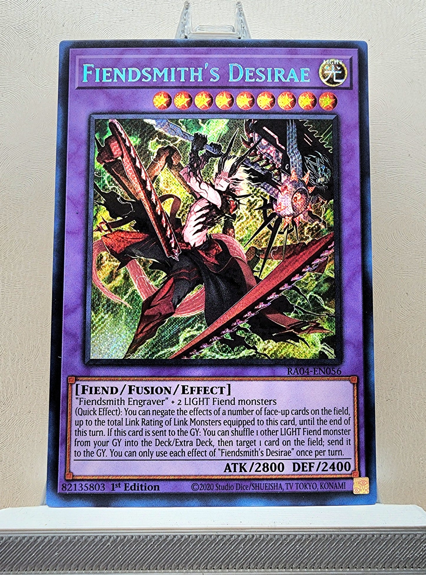 Yugioh! 1x Fiendsmith's Desirae (RA04 - Secret Rare) 1st Edition