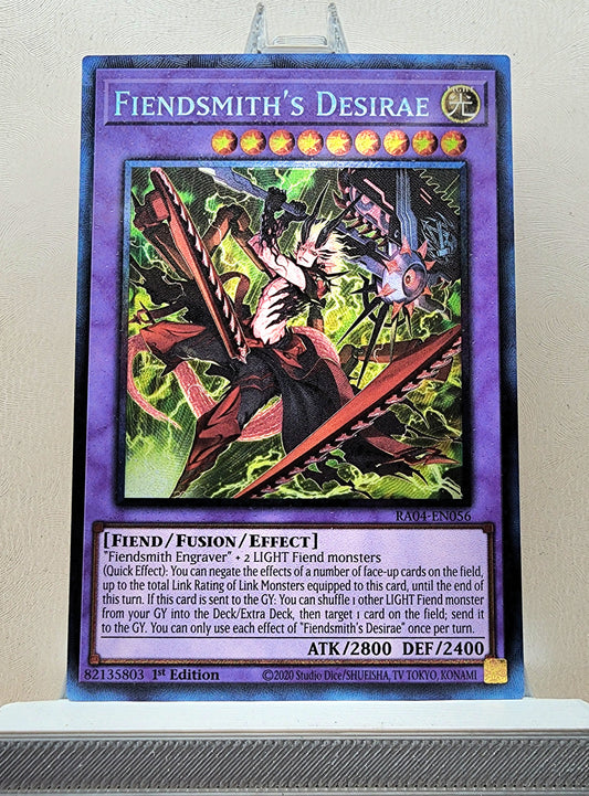 Yugioh! 1x Fiendsmith's Desirae (RA04 - Prismatic Collectors Rare) 1st Edition