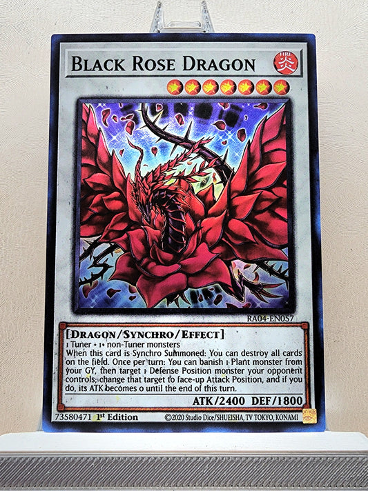 Yugioh! 1x Black Rose Dragon (RA04 - Super Rare) 1st Edition