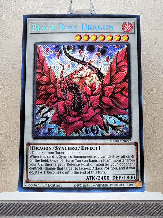 Yugioh! 1x Black Rose Dragon (RA04 - Secret Rare) 1st Edition