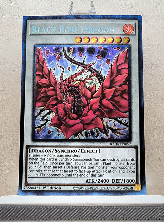 Yugioh! 1x Black Rose Dragon (RA04 - Prismatic Collectors Rare) 1st Edition