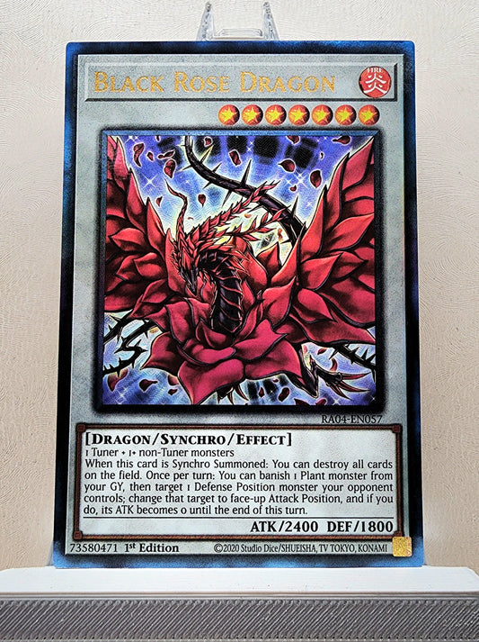Yugioh! 1x Black Rose Dragon (RA04 - Prismatic Ultimate Rare) 1st Edition
