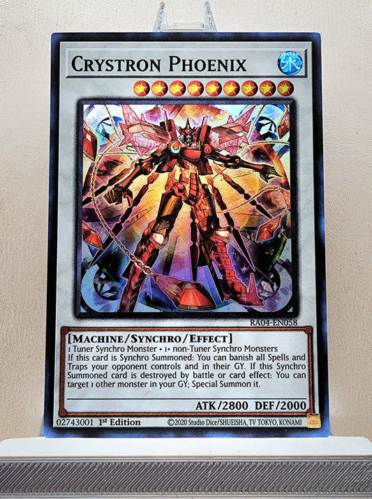 Yugioh! 1x Crystron Phoenix (RA04 - Super Rare) 1st Edition
