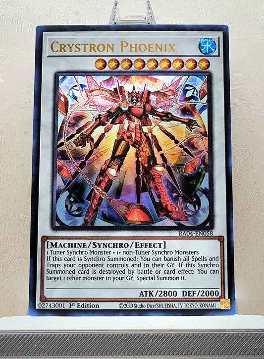 Yugioh! 1x Crystron Phoenix (RA04 - Ultra Rare) 1st Edition