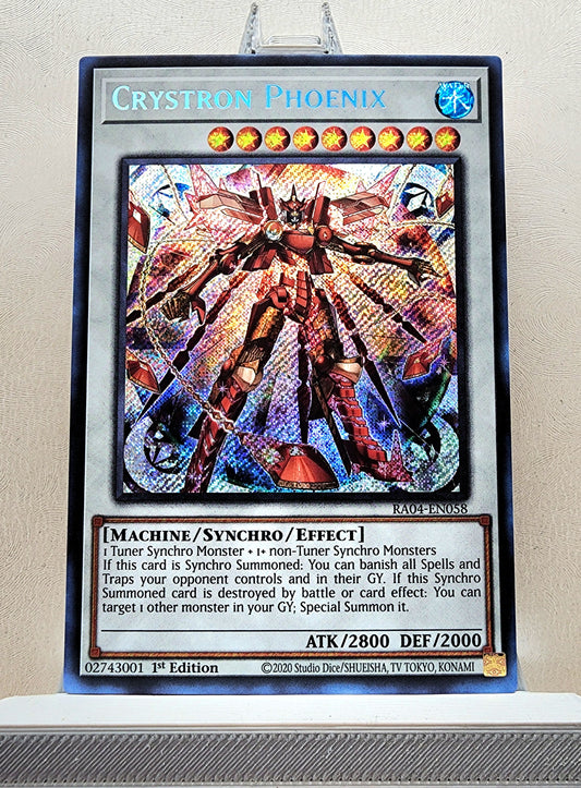 Yugioh! 1x Crystron Phoenix (RA04 - Secret Rare) 1st Edition
