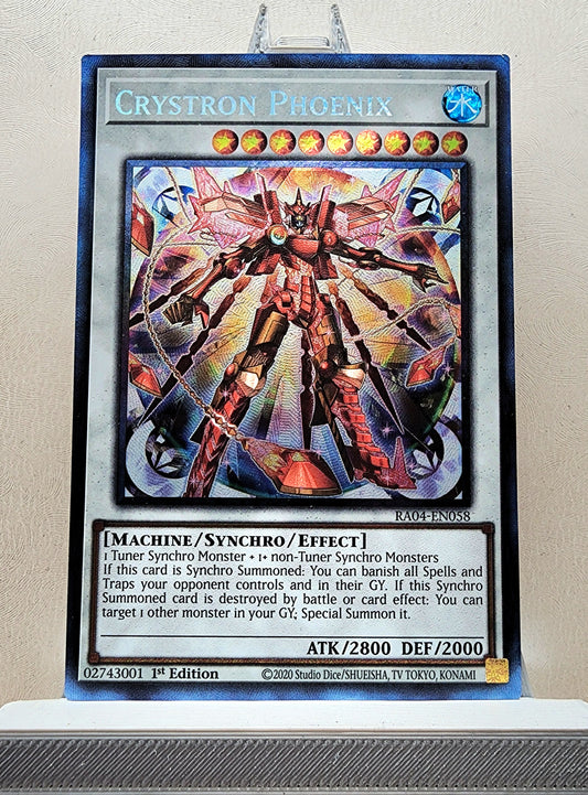 Yugioh! 1x Crystron Phoenix (RA04 - Prismatic Collectors Rare) 1st Edition