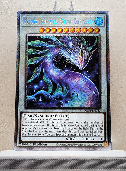 Yugioh! 1x Ghoti of the Deep Beyond (RA04 - Platinum Secret Rare) 1st Edition