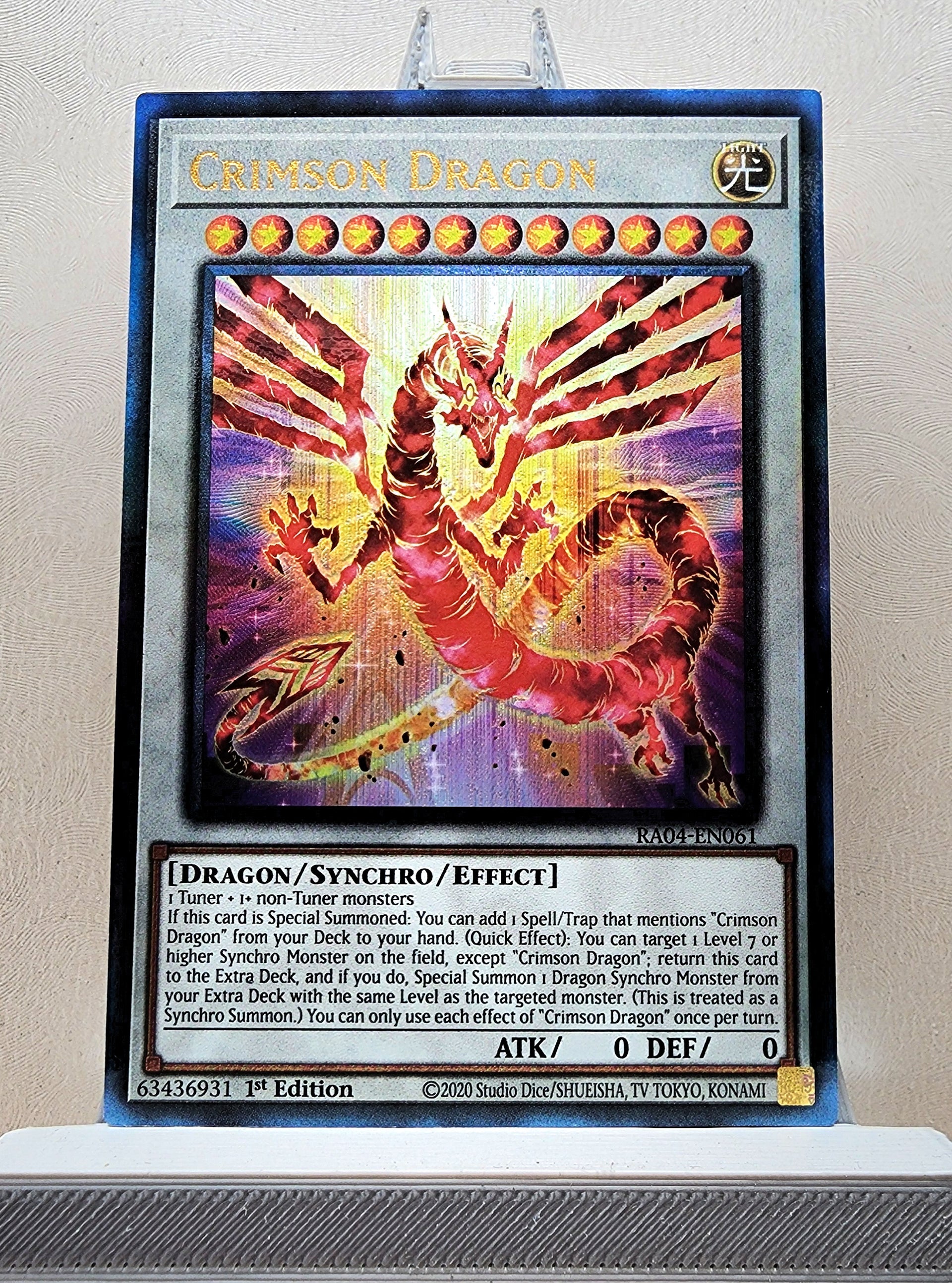 Crimson Dragon - RA04-EN061 - Ultra Rare - 1st Edition - Yugioh - Foto 8