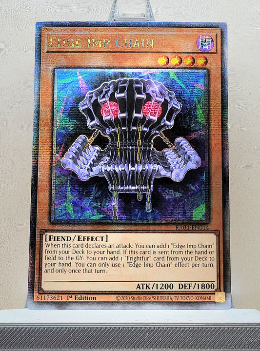 Yugioh! 1x Edge Imp Chain (RA04 - Quarter Century Secret Rare) 1st Edition