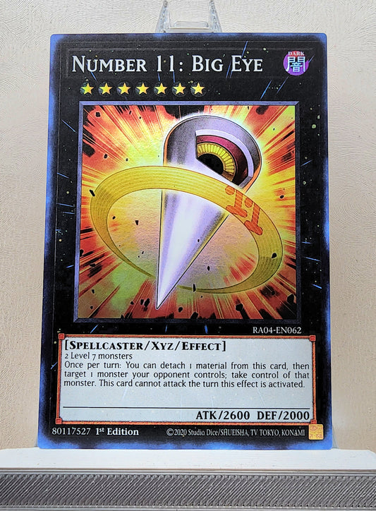 Yugioh! 1x Number 11: Big Eye (RA04 - Super Rare) 1st Edition