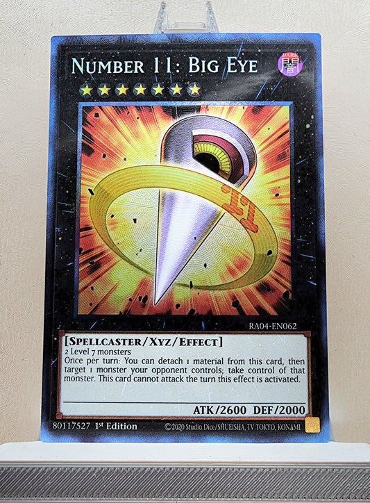 Yugioh! 1x Number 11: Big Eye (RA04 - Prismatic Collectors Rare) 1st Edition