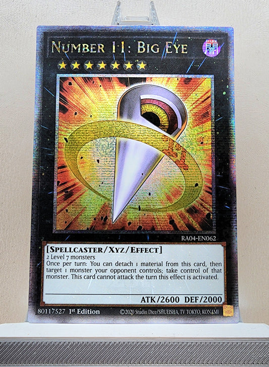 Yugioh! 1x Number 11: Big Eye (RA04 - Quarter Century Secret Rare) 1st Edition