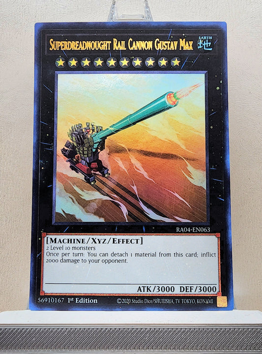 Yugioh! 1x Superdreadnought Rail Cannon Gustav Max (RA04 - Ultra Rare) 1st Edition