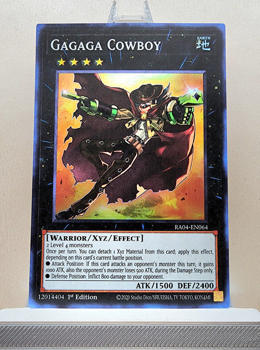Yugioh! 1x Gagaga Cowboy (RA04 - Super Rare) 1st Edition