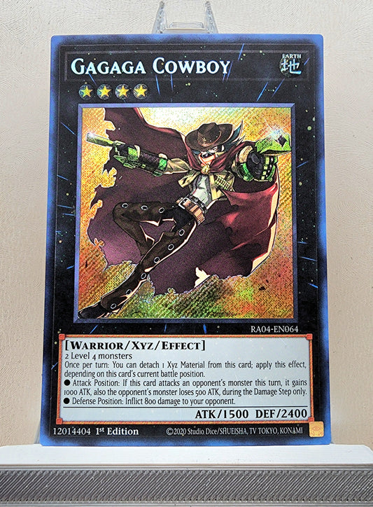 Yugioh! 1x Gagaga Cowboy (RA04 - Secret Rare) 1st Edition