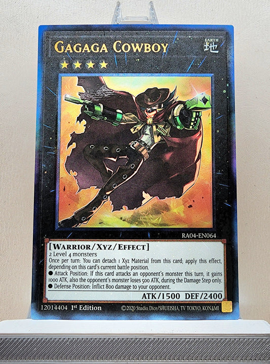 Yugioh! 1x Gagaga Cowboy (RA04 - Prismatic Ultimate Rare) 1st Edition