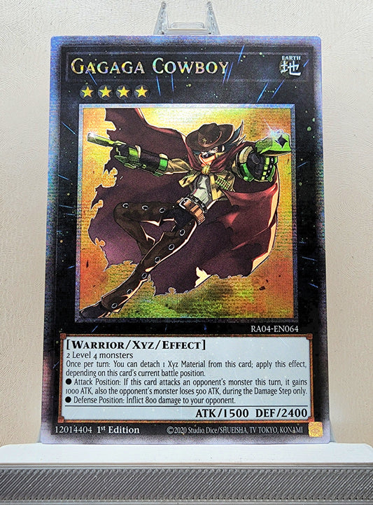 Yugioh! 1x Gagaga Cowboy (RA04 - Quarter Century Secret Rare) 1st Edition