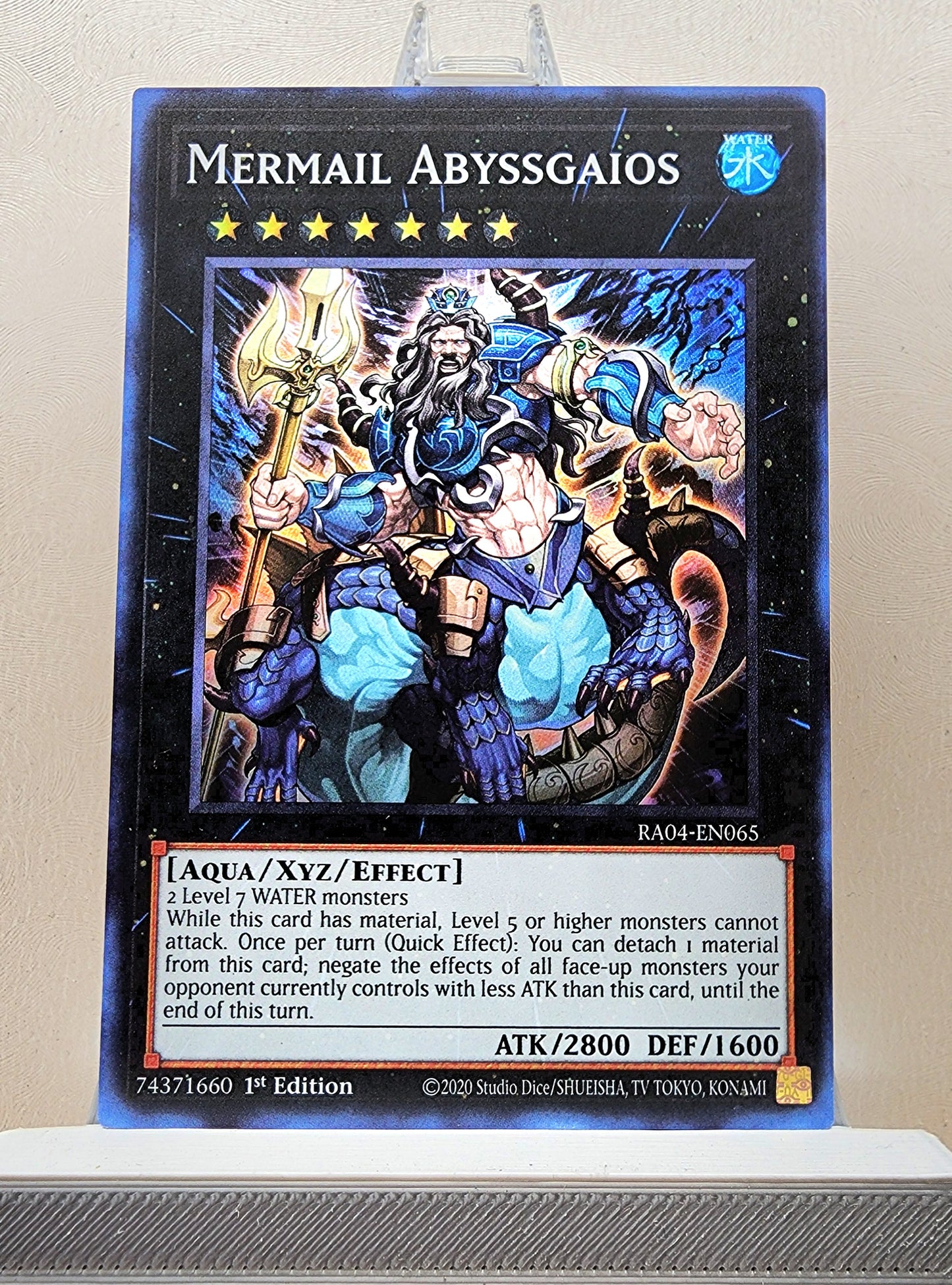 Yugioh! 1x Mermail Abyssgaios (RA04 - Super Rare) 1st Edition