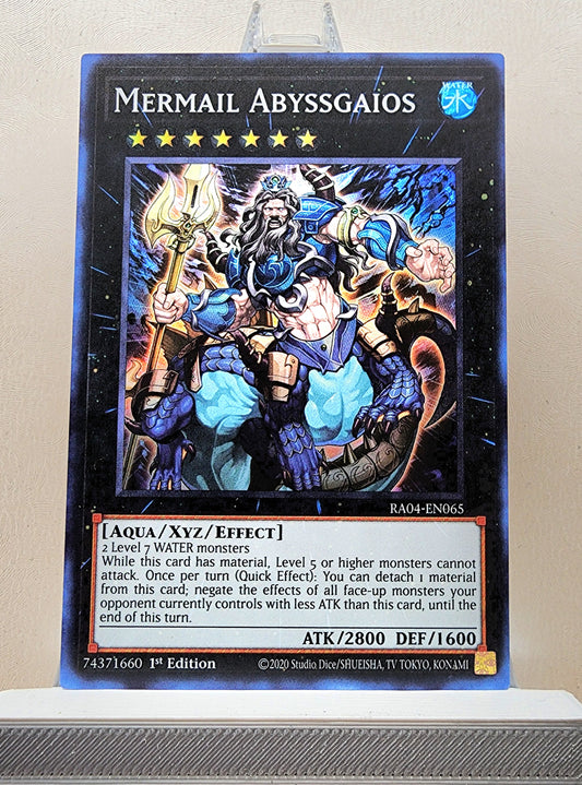 Yugioh! 1x Mermail Abyssgaios (RA04 - Super Rare) 1st Edition