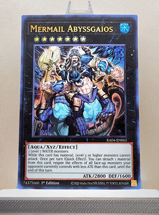 Yugioh! 1x Mermail Abyssgaios (RA04 - Ultra Rare) 1st Edition