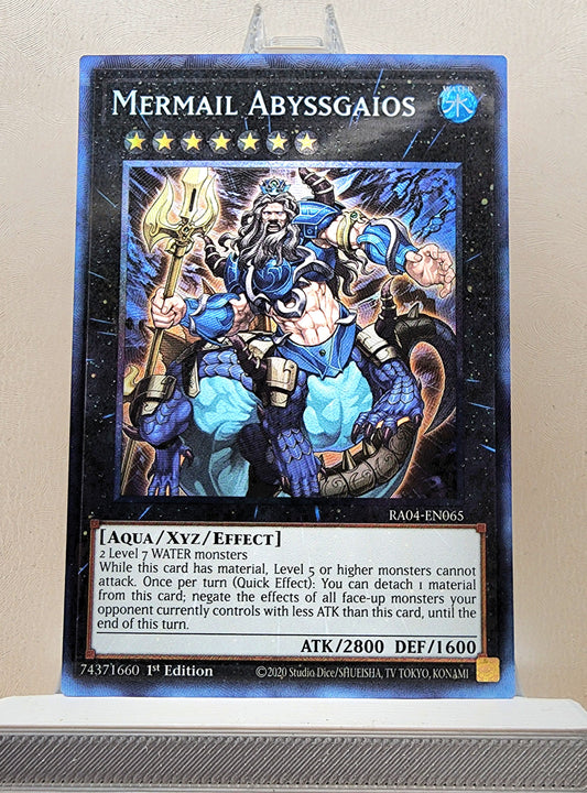 Yugioh! 1x Mermail Abyssgaios (RA04 - Prismatic Collectors Rare) 1st Edition