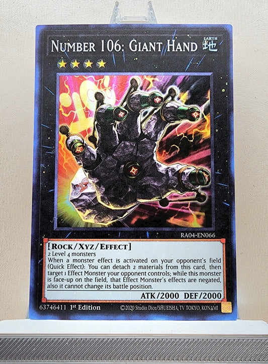 Yugioh! 1x Number 106: Giant Hand (RA04 - Super Rare) 1st Edition
