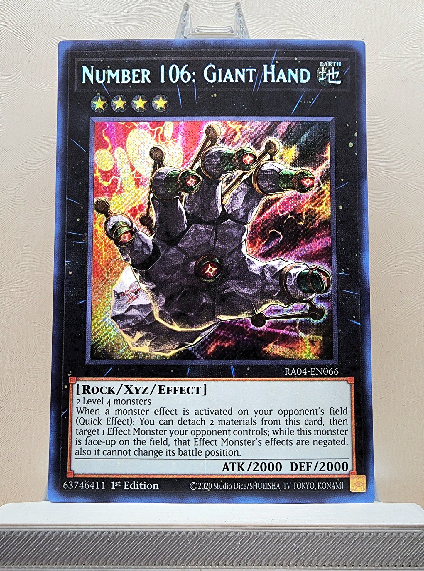 Yugioh! 1x Number 106: Giant Hand (RA04 - Secret Rare) 1st Edition