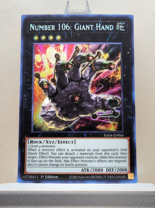Yugioh! 1x Number 106: Giant Hand (RA04 - Secret Rare) 1st Edition