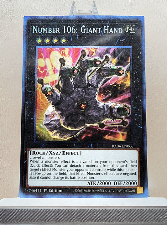 Yugioh! 1x Number 106: Giant Hand (RA04 - Prismatic Collectors Rare) 1st Edition