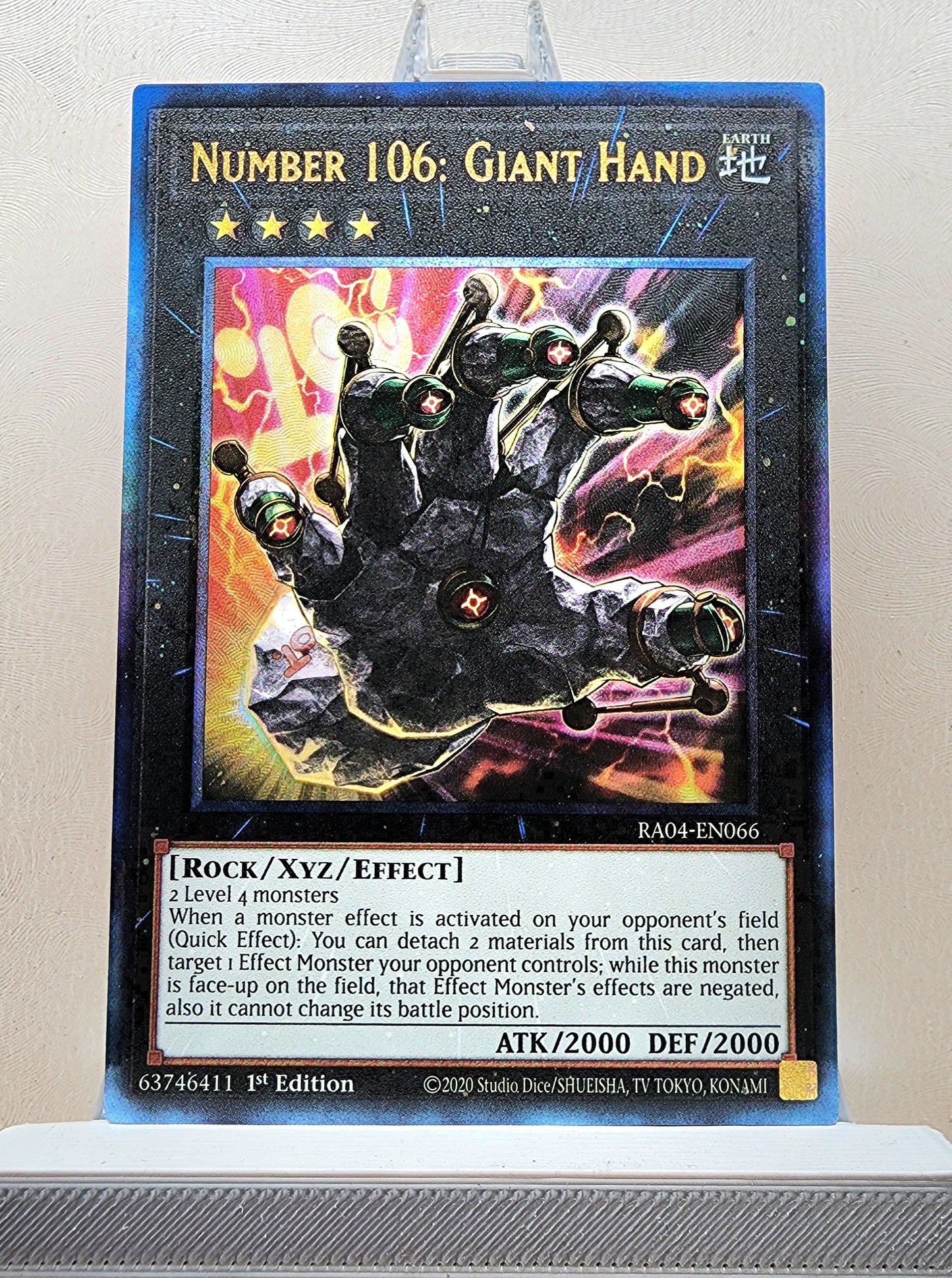 Yugioh! 1x Number 106: Giant Hand (RA04 - Prismatic Ultimate Rare) 1st Edition