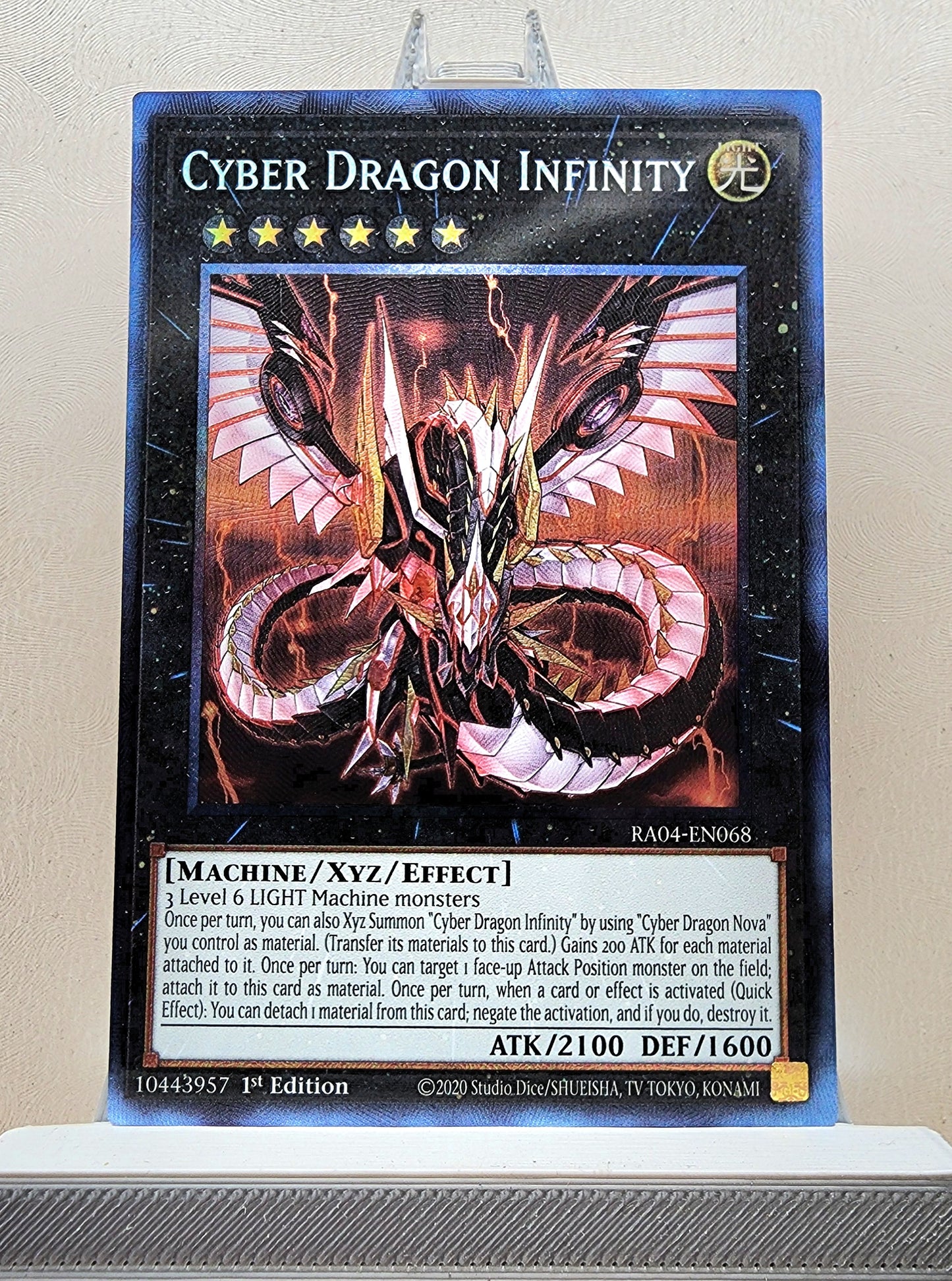 Yugioh! 1x Cyber Dragon Infinity (RA04 - Prismatic Collectors Rare) 1st Edition
