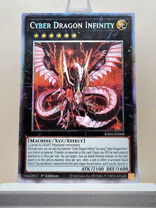 Yugioh! 1x Cyber Dragon Infinity (RA04 - Platinum Secret Rare) 1st Edition